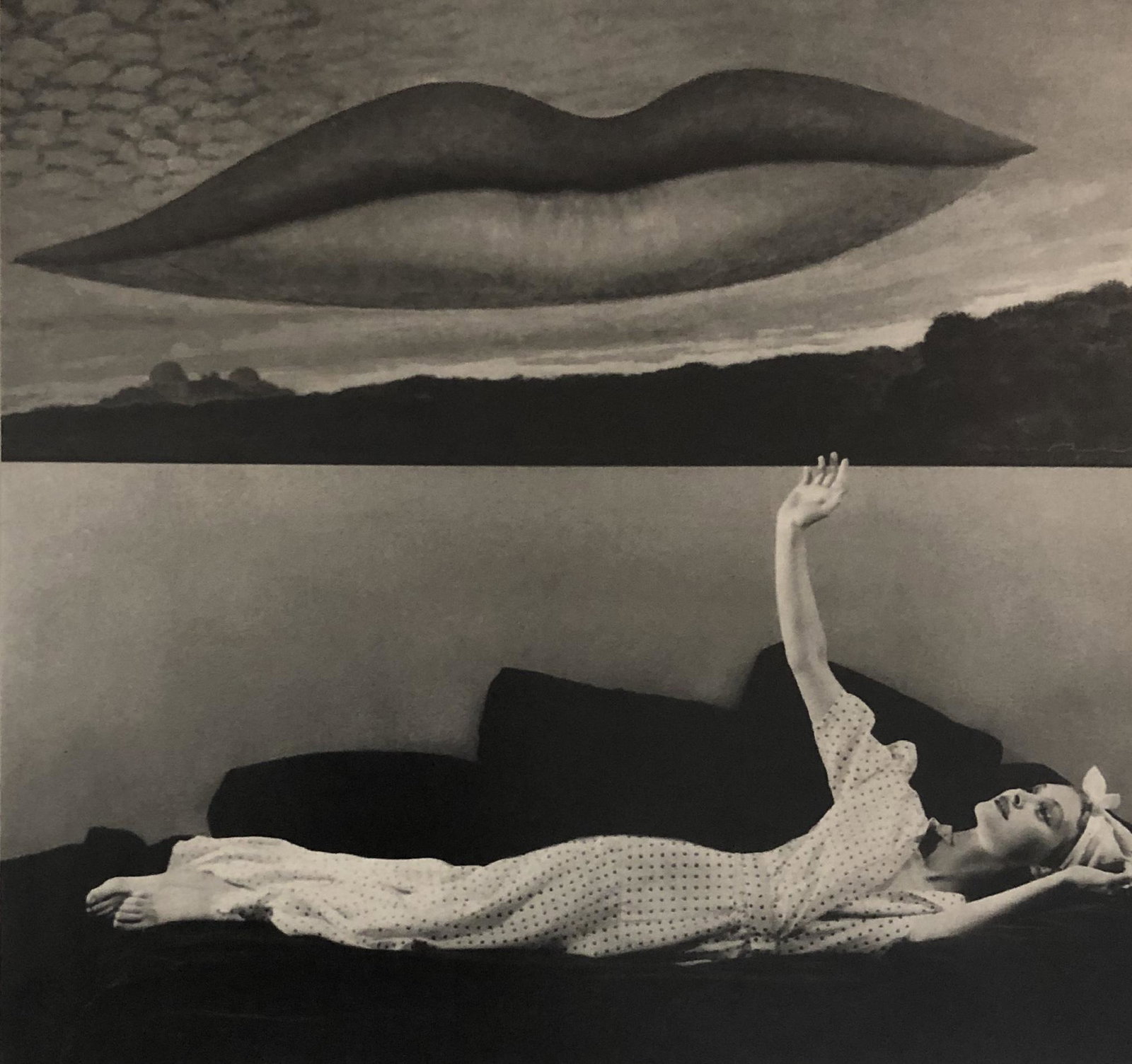 Man Ray (Lips) Print: MAN RAY (1890-1976) Lips Print Printed circa later 20th c. 7 3/4" x 8"