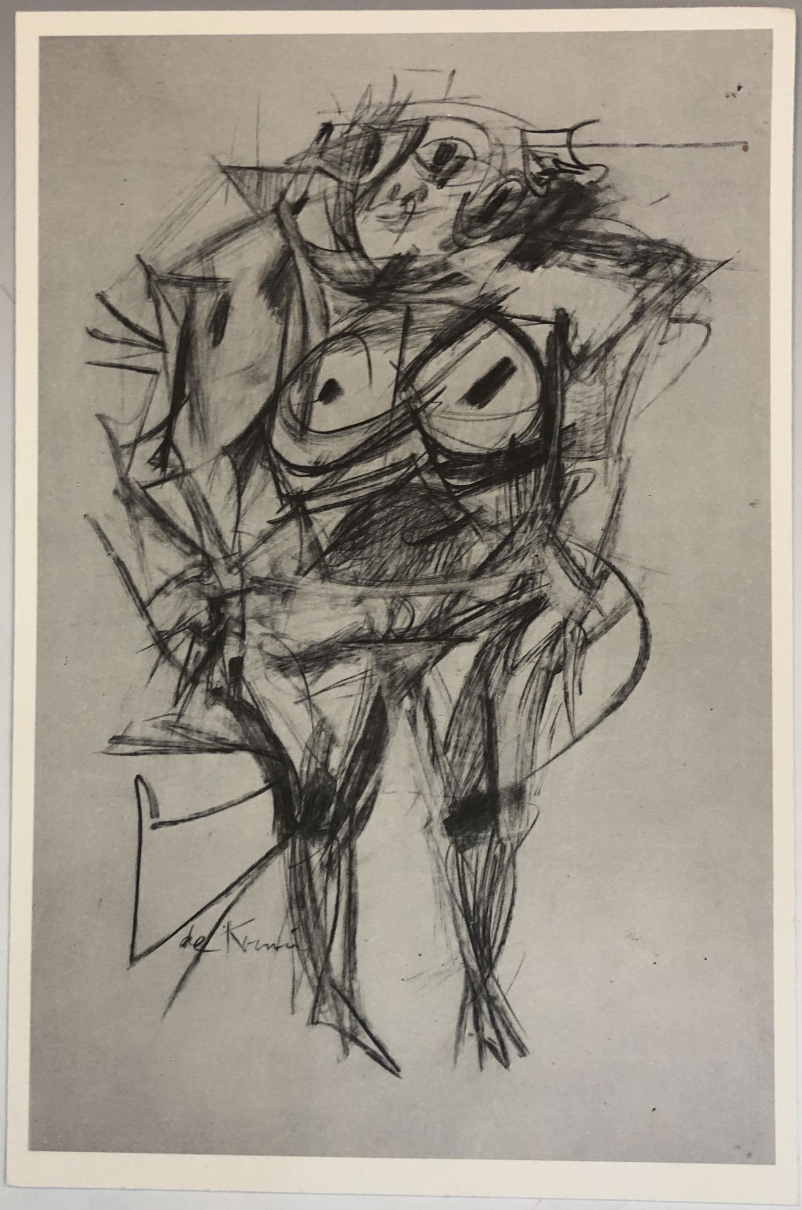 Willem de Kooning (Untitled) 1960s Lithograph: WILLEM DE KOONING (1904-1997) Untitled Lithograph on heavy Arches paper Printed circa 1960's From a limited edition of 100 12" x 8"