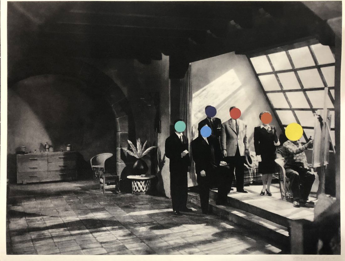 John Baldessari (Studio) Large Print in Color: JOHN BALDESSARI (1931-2020) Studio Print in colors on heavy paper 30" x 38 1/2"