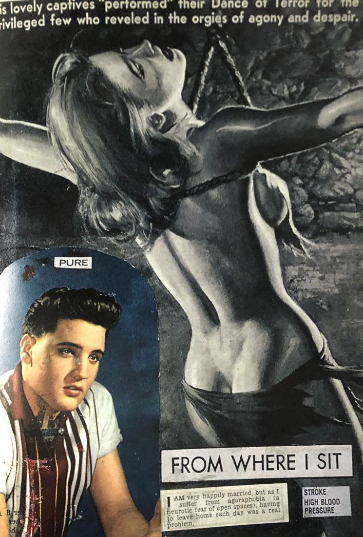 Peter Beard (Elvis Presley) Print: PETER BEARD (1938-2020) Elvis Presley Print Printed circa late 20th c. 14 3/4" x 10 1/8"