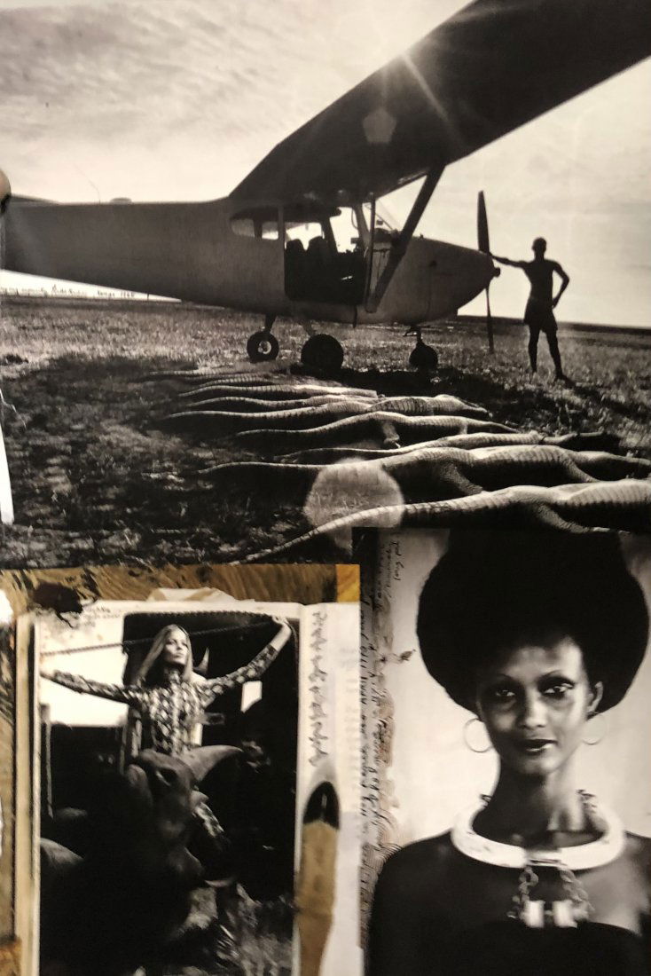 Peter Beard (Plane and Alligators) Print on Paper: PETER BEARD (1938-2020) Plane and Alligators Print on Paper Printed circa late 20th c. 14 3/8" x 10 1/8"