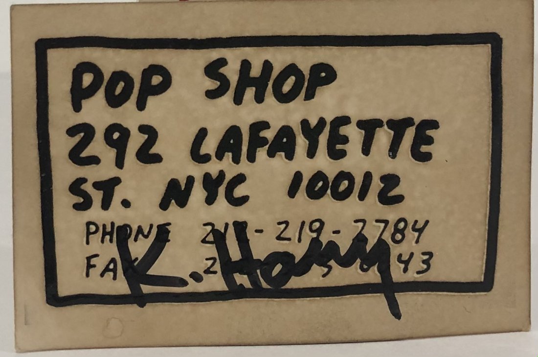 Pop Shop Business Card: Business card, Pop Shop "292 Lafayette St. NYC 10012 - Phone 212 - 219 - 7789 - Fax 212 - 353 - 0843"
