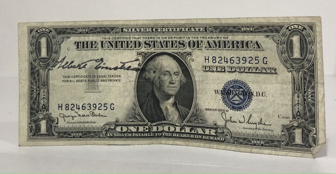 Silver Certificate Dollar: Silver certificate one dollar bill