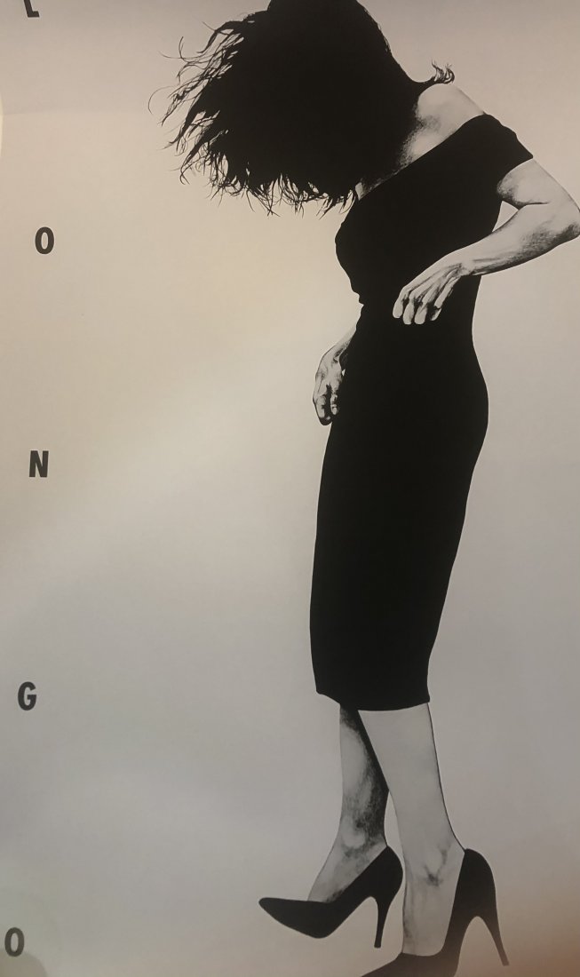 Robert Longo (Gretchen) Pencil Signed Print: ROBERT LONGO (B. 1953) Gretchen Print on paper 40" x 25" Signed lower right side in pencil