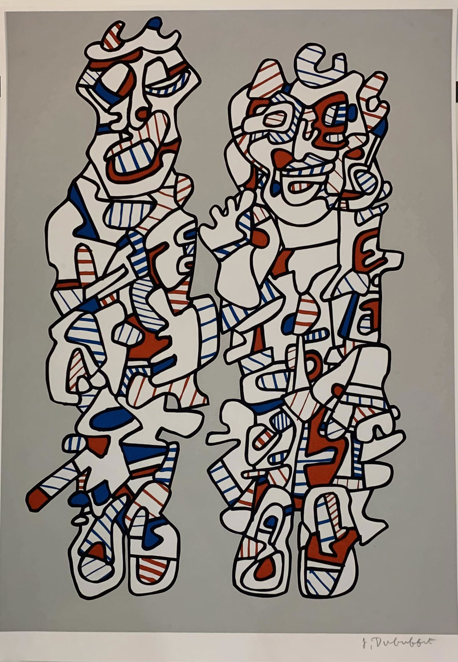 Jean DuBuffet (Delegation) Colored Print (1 of 2)