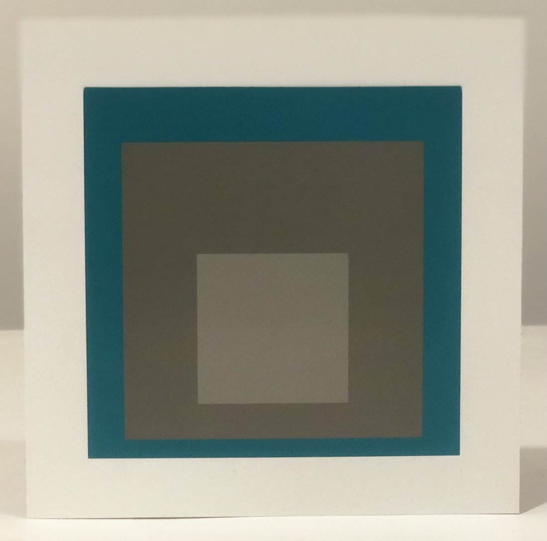 Josef Albers (Homage to the Square) Colored Print (1 of 1)