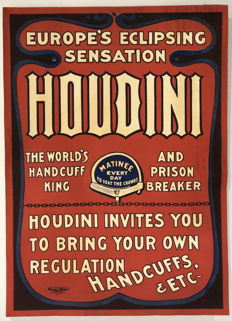 Harry Houdini (Europe Eclipsing Sensation) Poster (1 of 8)