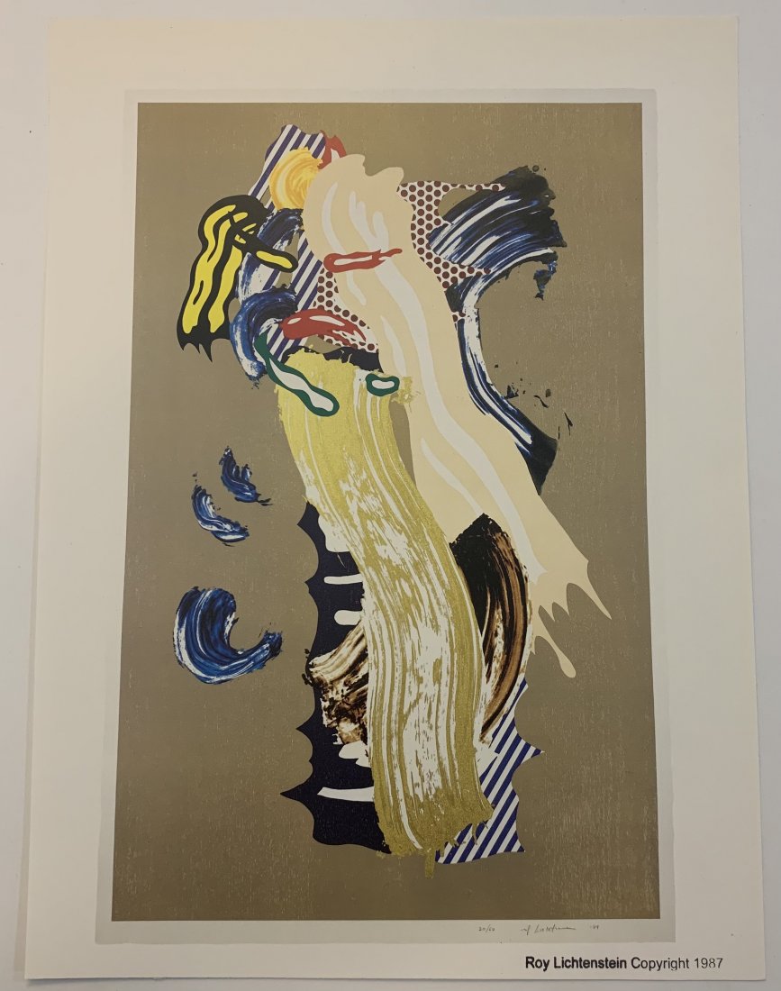 Roy Lichtenstein Encaustic Wax Print, Blonde (1 of 1)