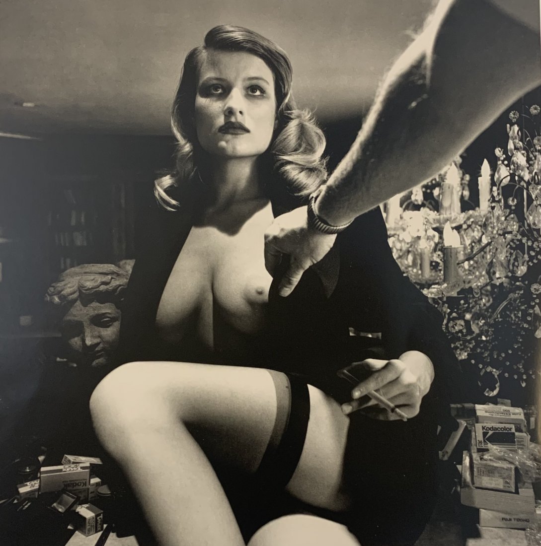 Helmut Newton- Voyeurism, American Playboy, Los Angeles: Helmut Newton- Voyeurism, American Playboy, Los Angeles 1989 Print on paper 9.5 x 9.5 inches Mounted to same size cardstock