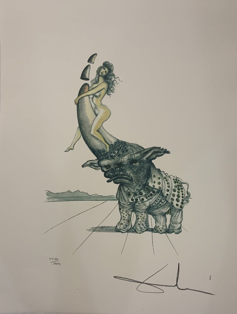 Salvador Dali - Signed & Numbered Lithograph (1 of 4)