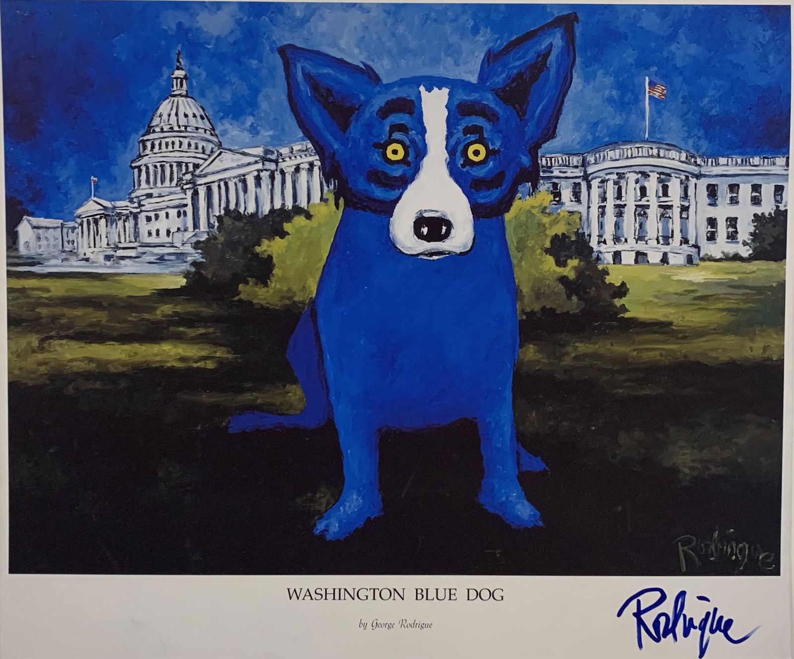Blue Dog Print (1 of 2)