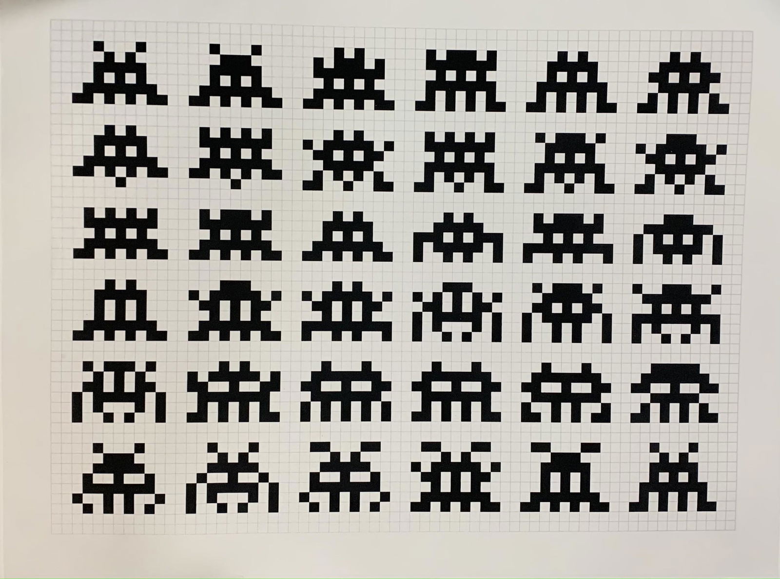 Invader Print on Wove Paper (1 of 4)