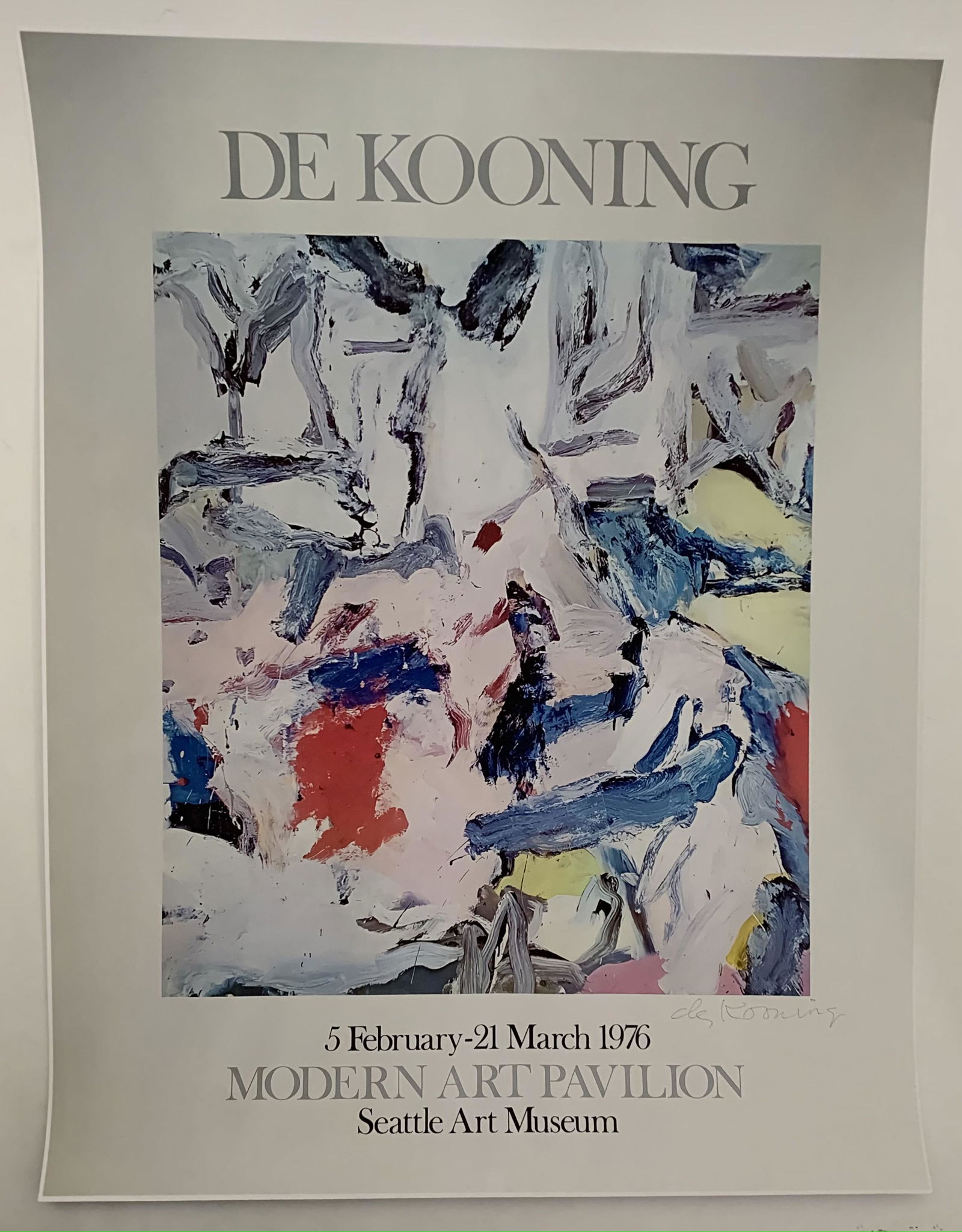 William De Kooning "Modern Art Pavilion" Print in Color (1 of 1)