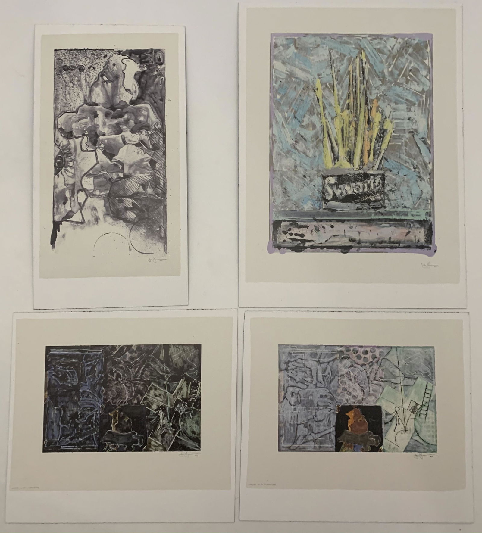 Lot of 4 Jasper Johns Prints (1 of 3)