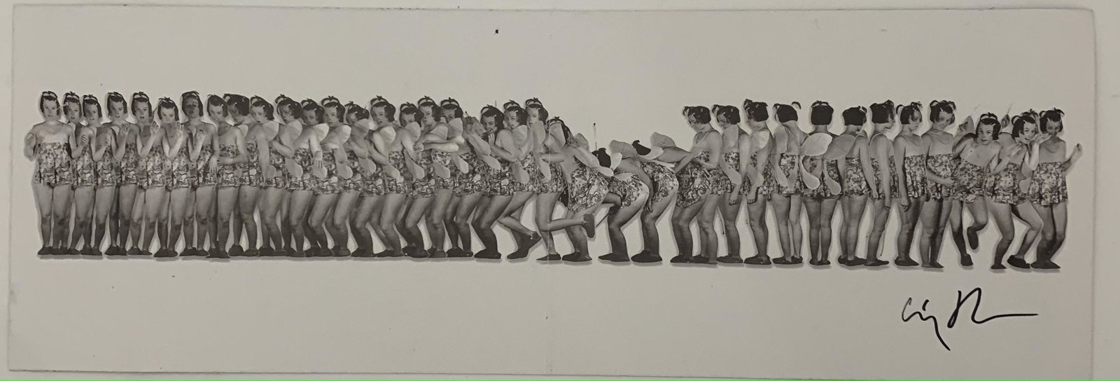Cindy Sherman Black and White Print: Cindy Sherman Black and White Print Measures 17 x 6 inches.