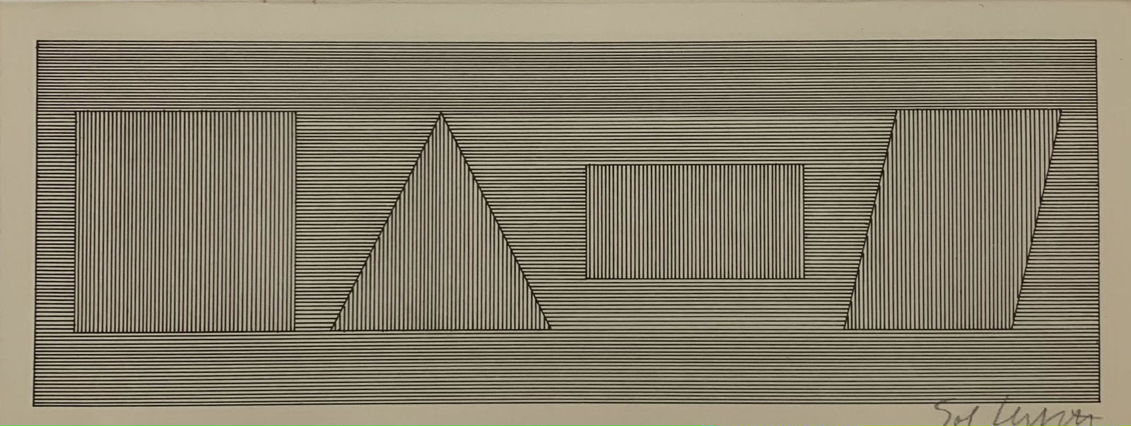 Sol Lewitt Black and White Print (1 of 2)