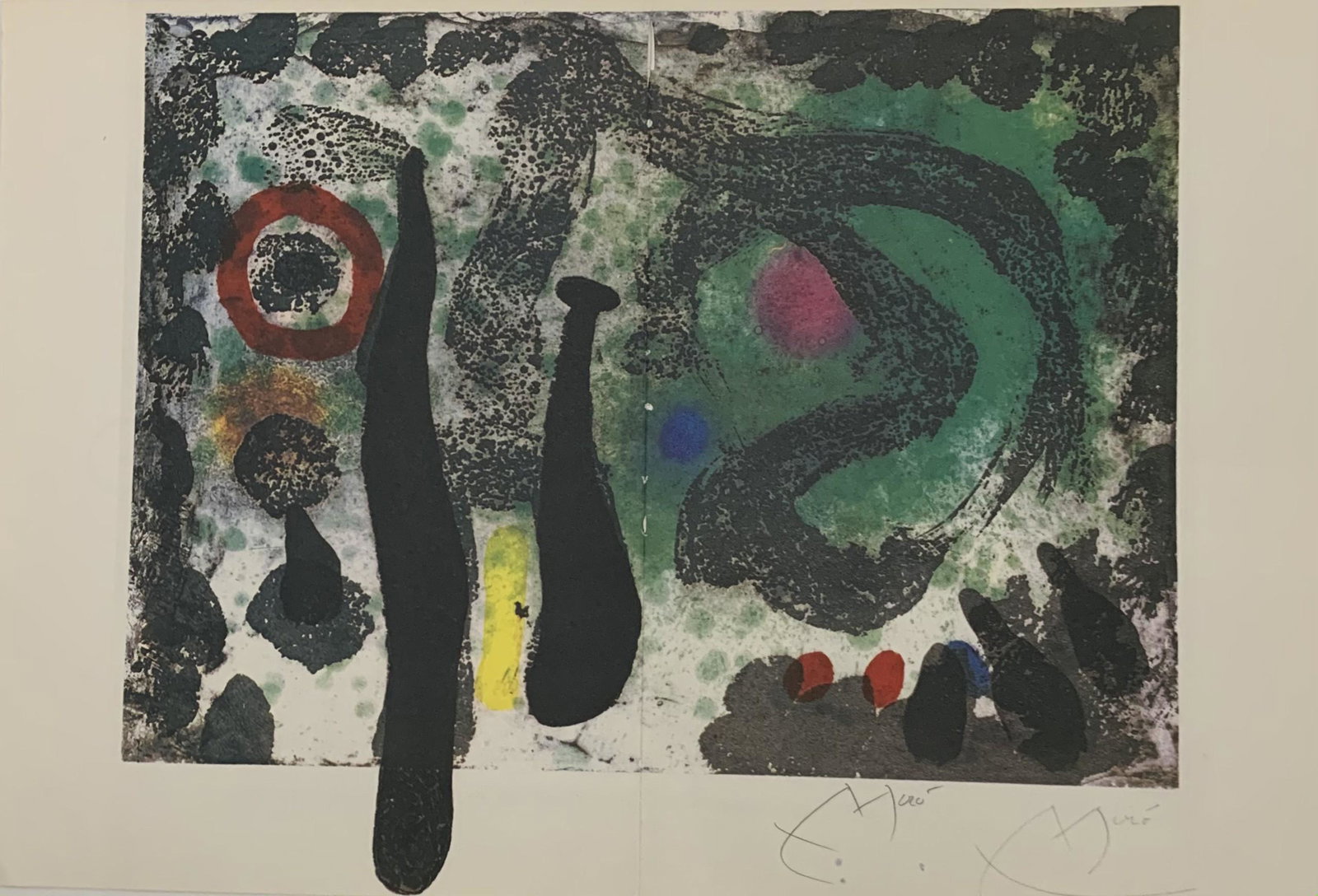 Joan Miro Print on Paper (1 of 2)