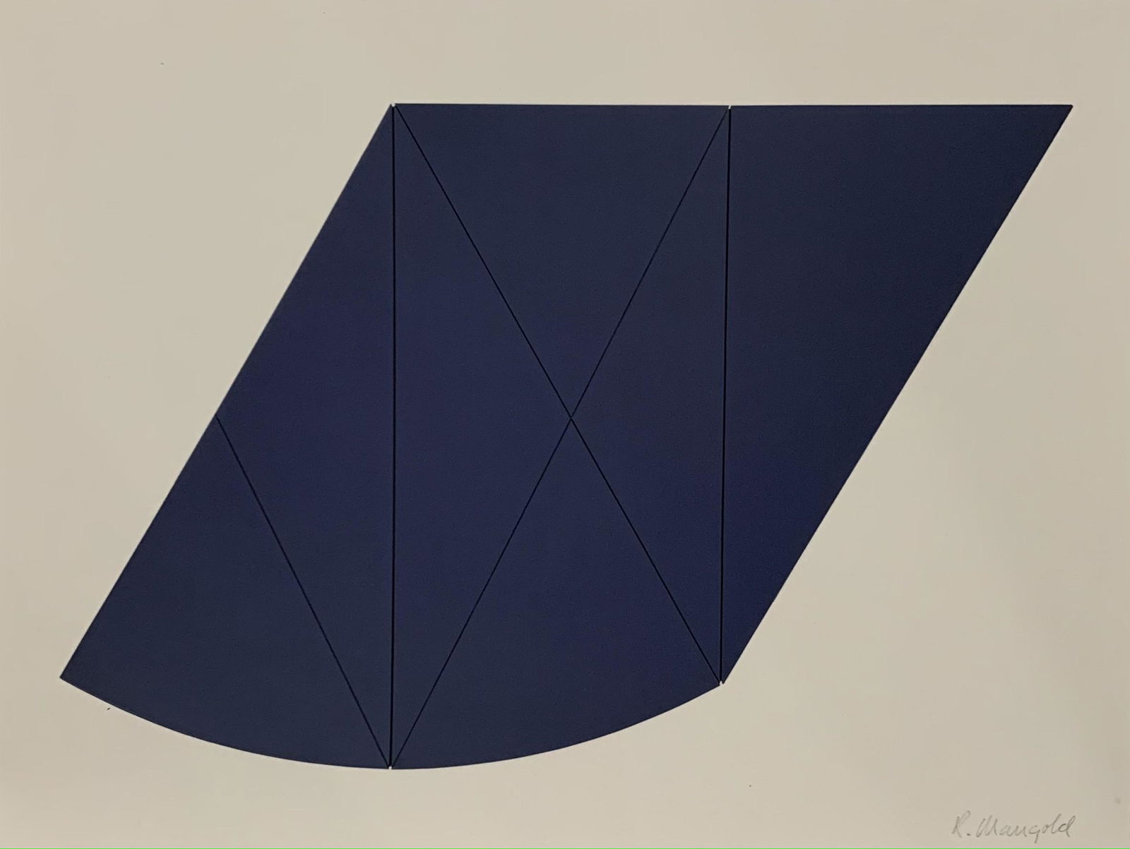 Robert Mangold Colored Print (1 of 2)