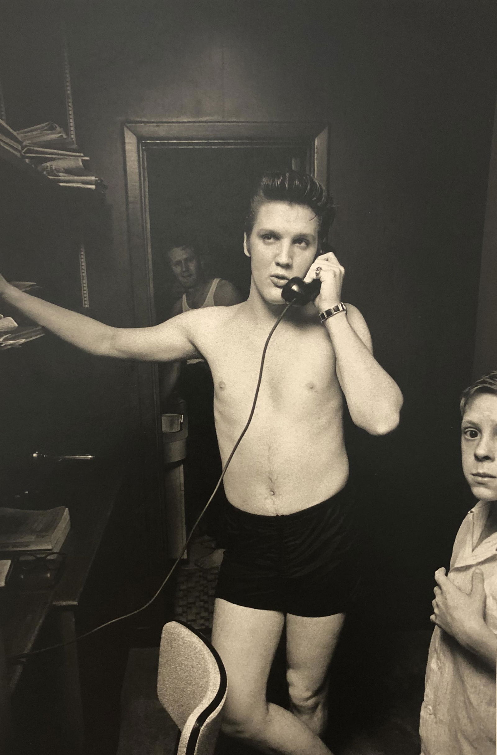 Elvis Presley Black and White Print on Paper (1 of 1)