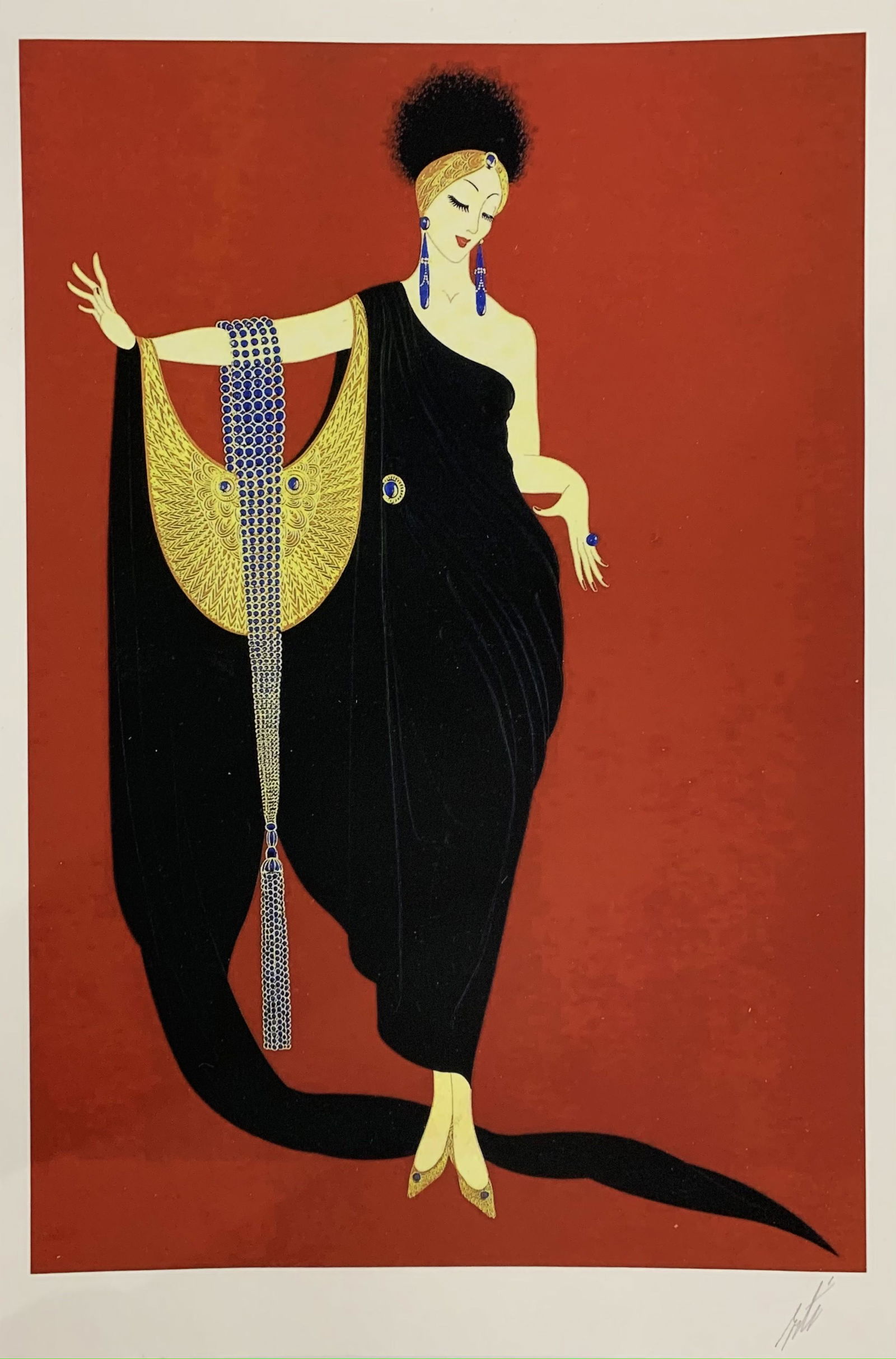 Erte Color Print on Wove Paper (1 of 2)