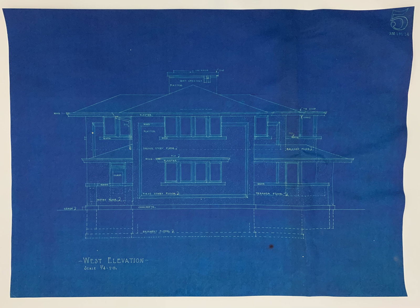 Frank Lloyd Wright Colored Print (1 of 4)