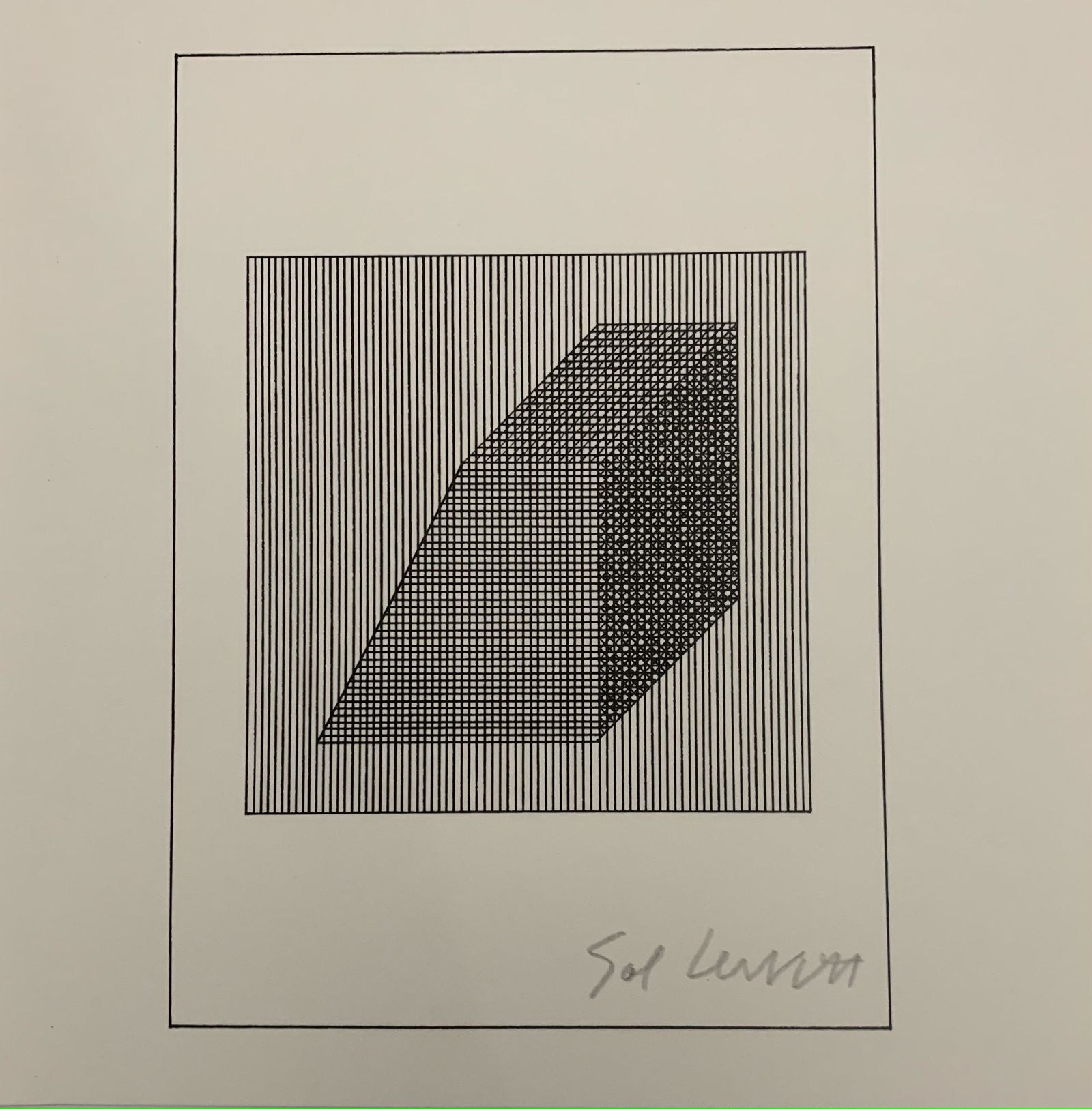 Sol Lewitt Colored Print (1 of 2)