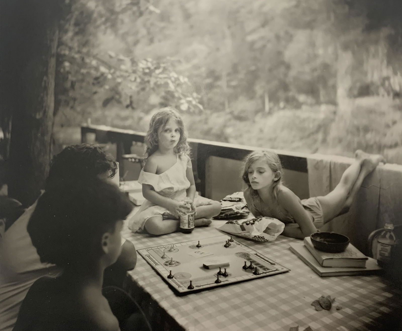 Sally Mann Sorry Game 1989 Print: Sally Mann Sorry Game 1989 Print. Measures 9.75 x 8.25 inches. Mounted to same size cardstock.
