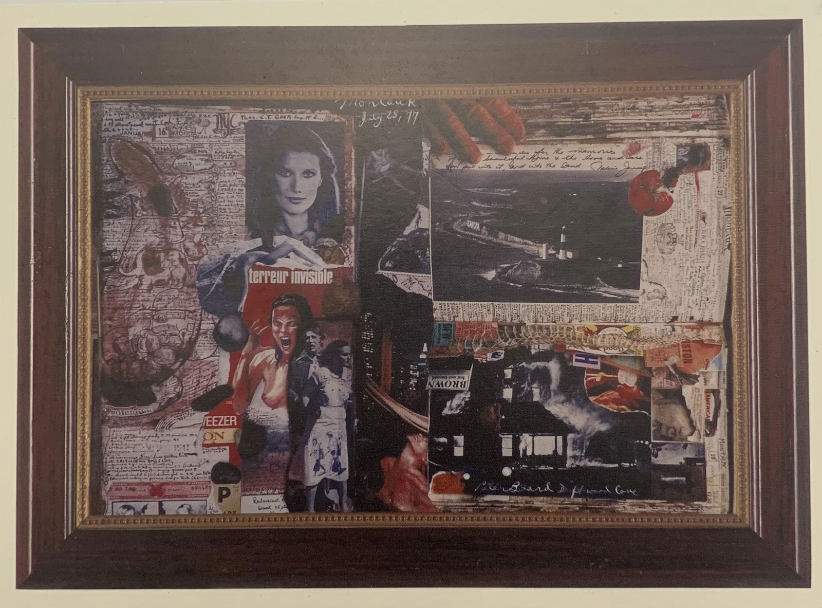 Peter Beard Print: Peter Beard Print. Measures 7 x 5.25 inches. Mounted to same size cardstock.