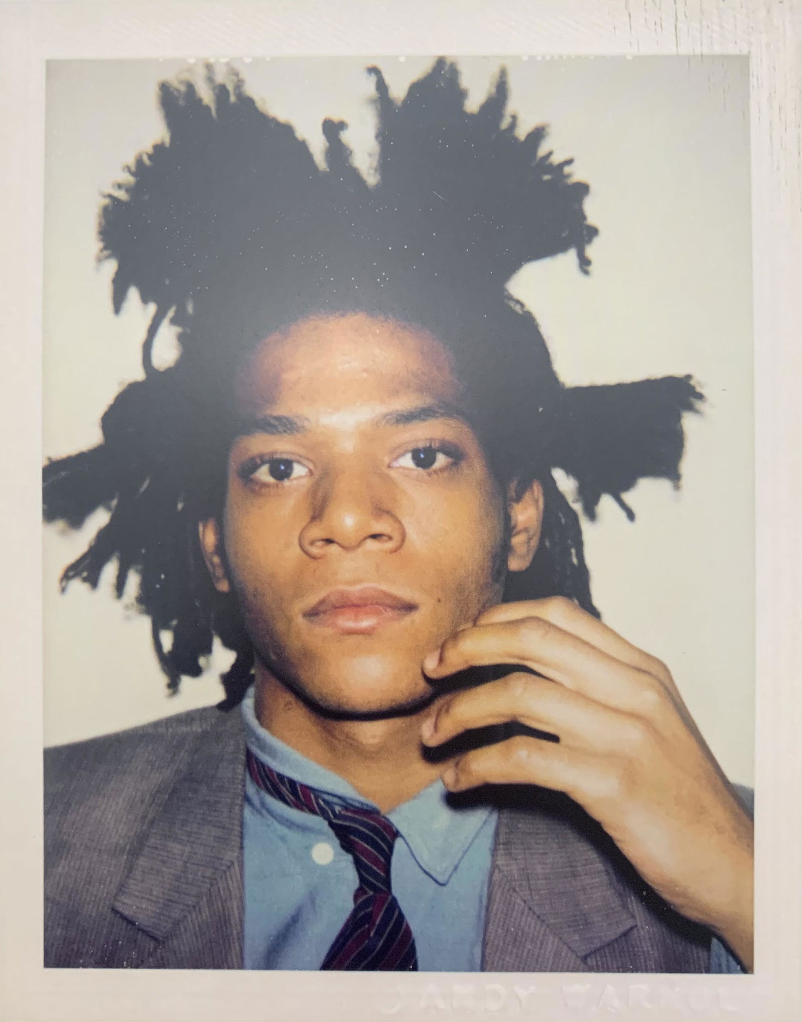 Andy Warhol "Jean-Michel Basquait, 1982" Polaroid Print (1 of 2)