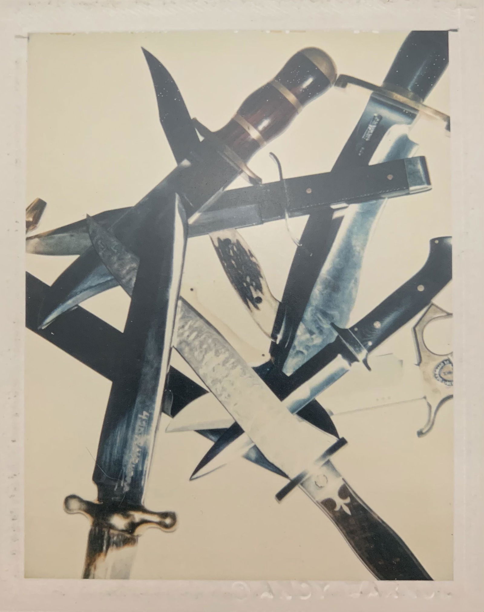 Andy Warhol "Knives, 1981" Polaroid Print (1 of 2)