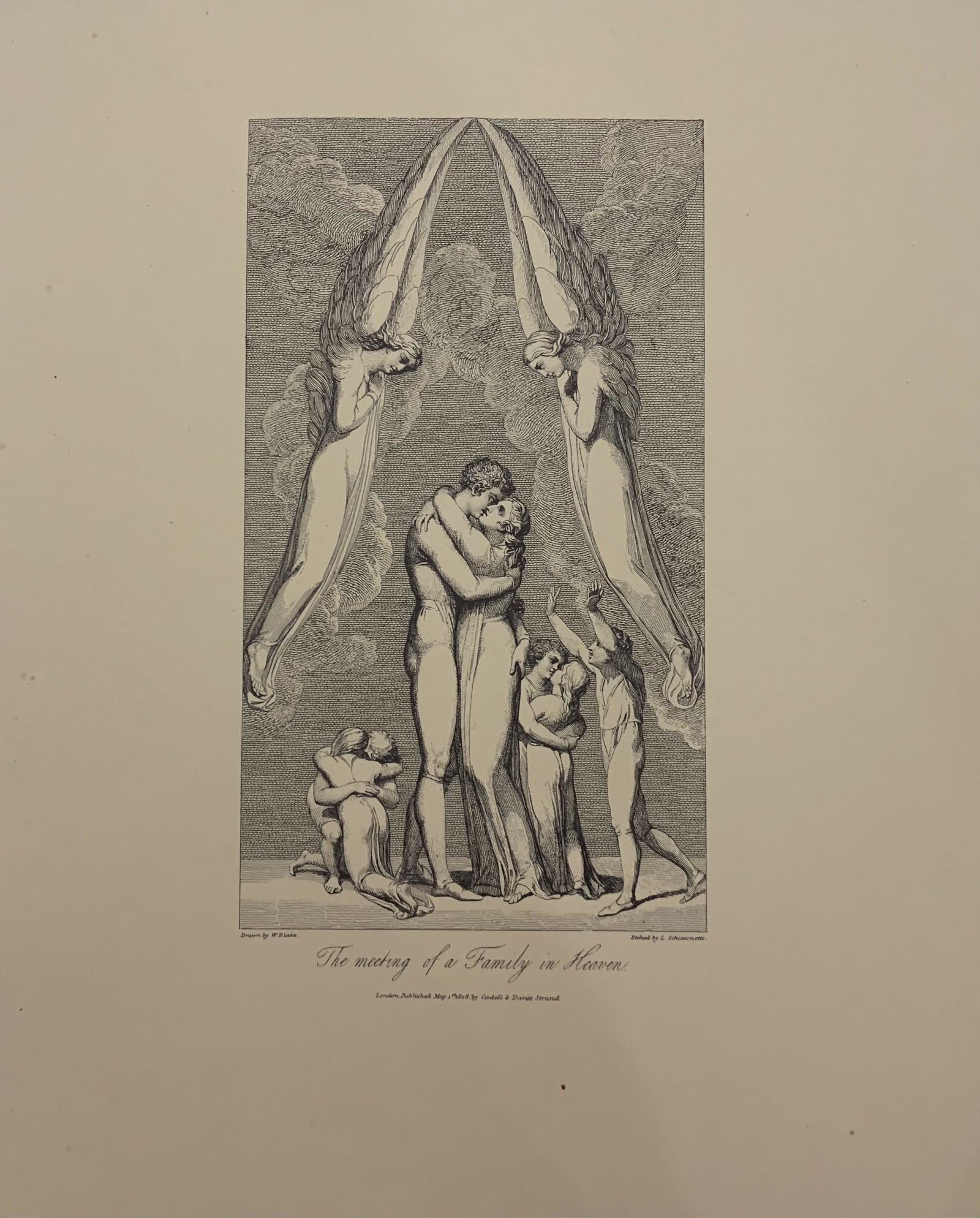 William Blake Engraving: William Blake Engraving. Measures 5 x 9 inches.(image)