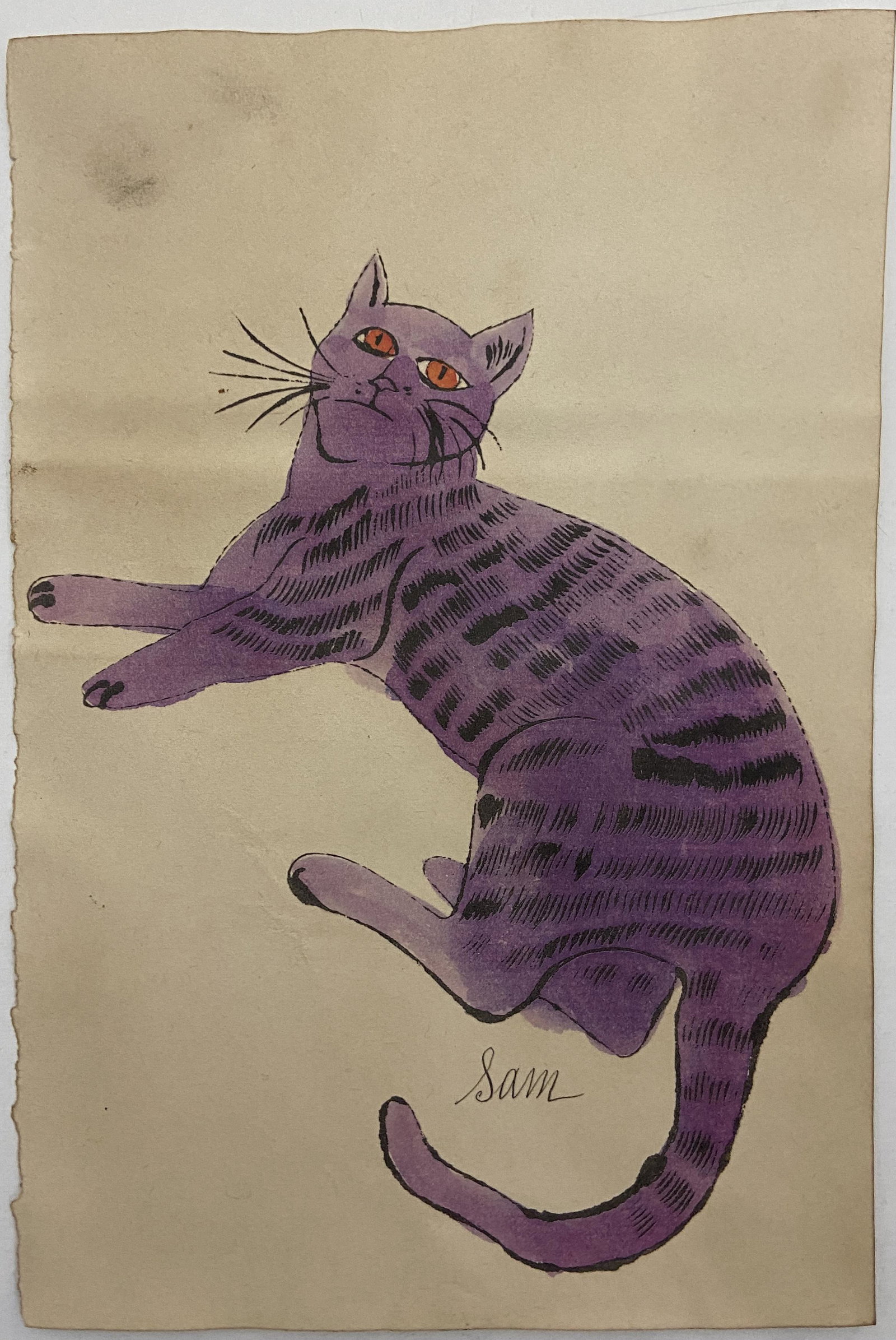 Andy Warhol "Sam the Cat" (1 of 4)