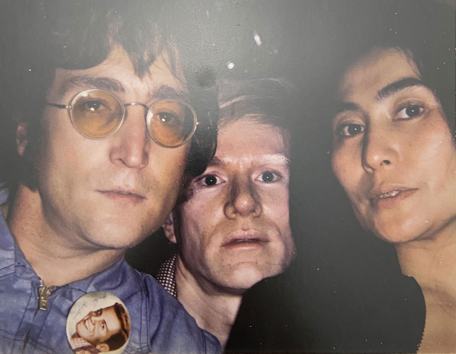 Andy Warhol "Lennon, Warhol, Ono, 1972" Polaroid Print (1 of 1)