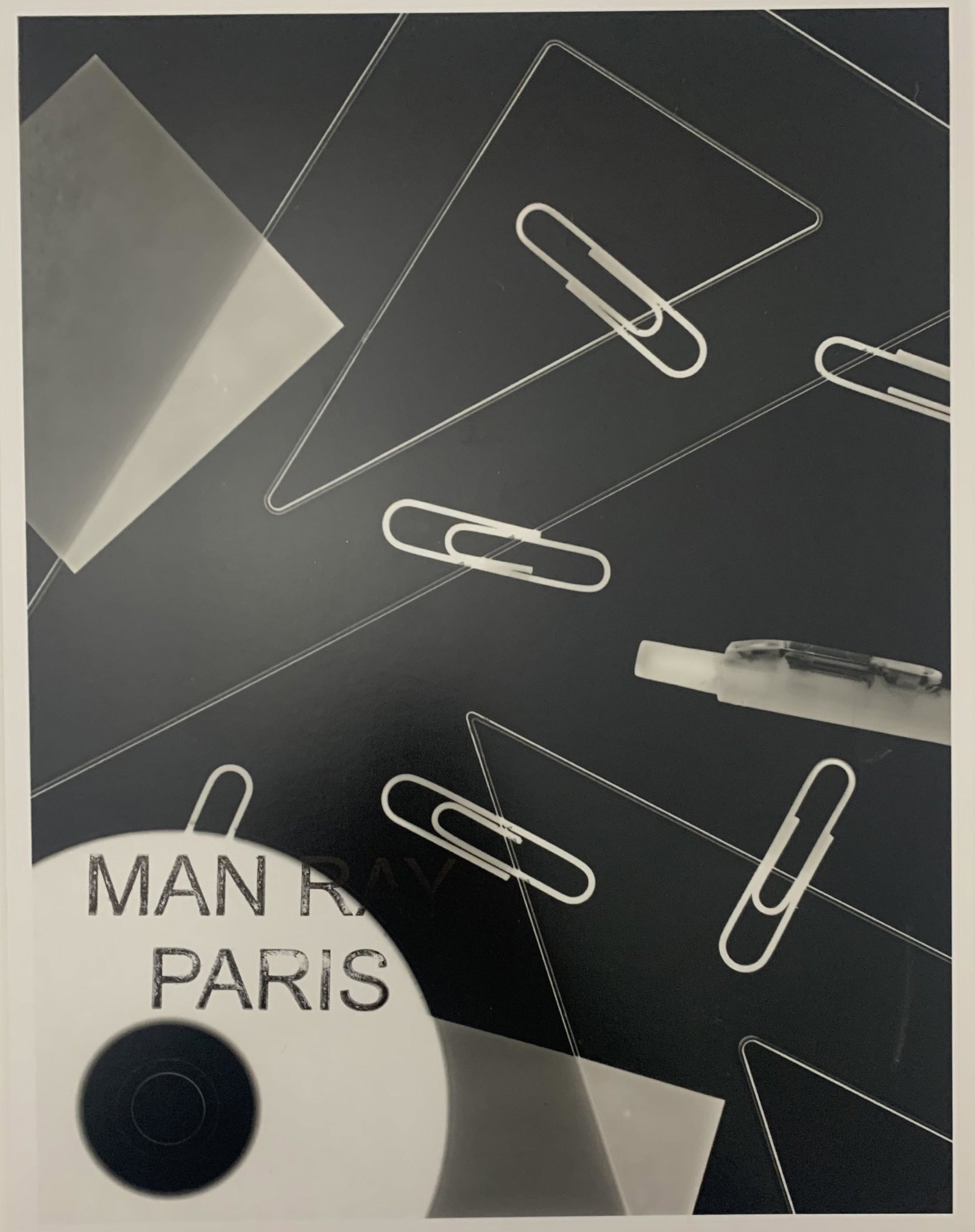 Man Ray Black and White Print on Paper (1 of 2)