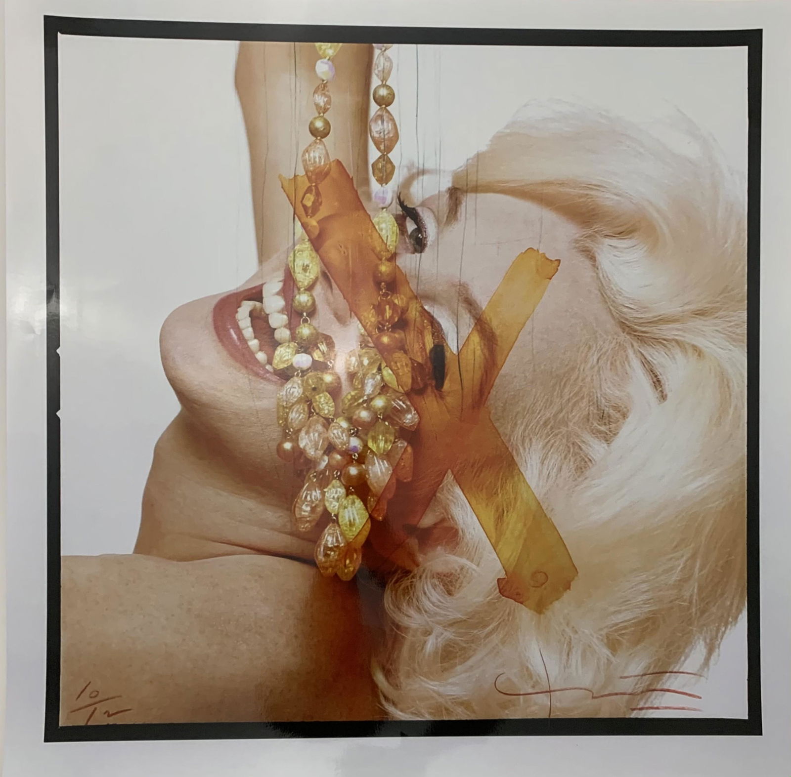 Marilyn Monroe Glossy Photograph: Marilyn Monroe Glossy Photograph. Measures 20 x 20 inches.