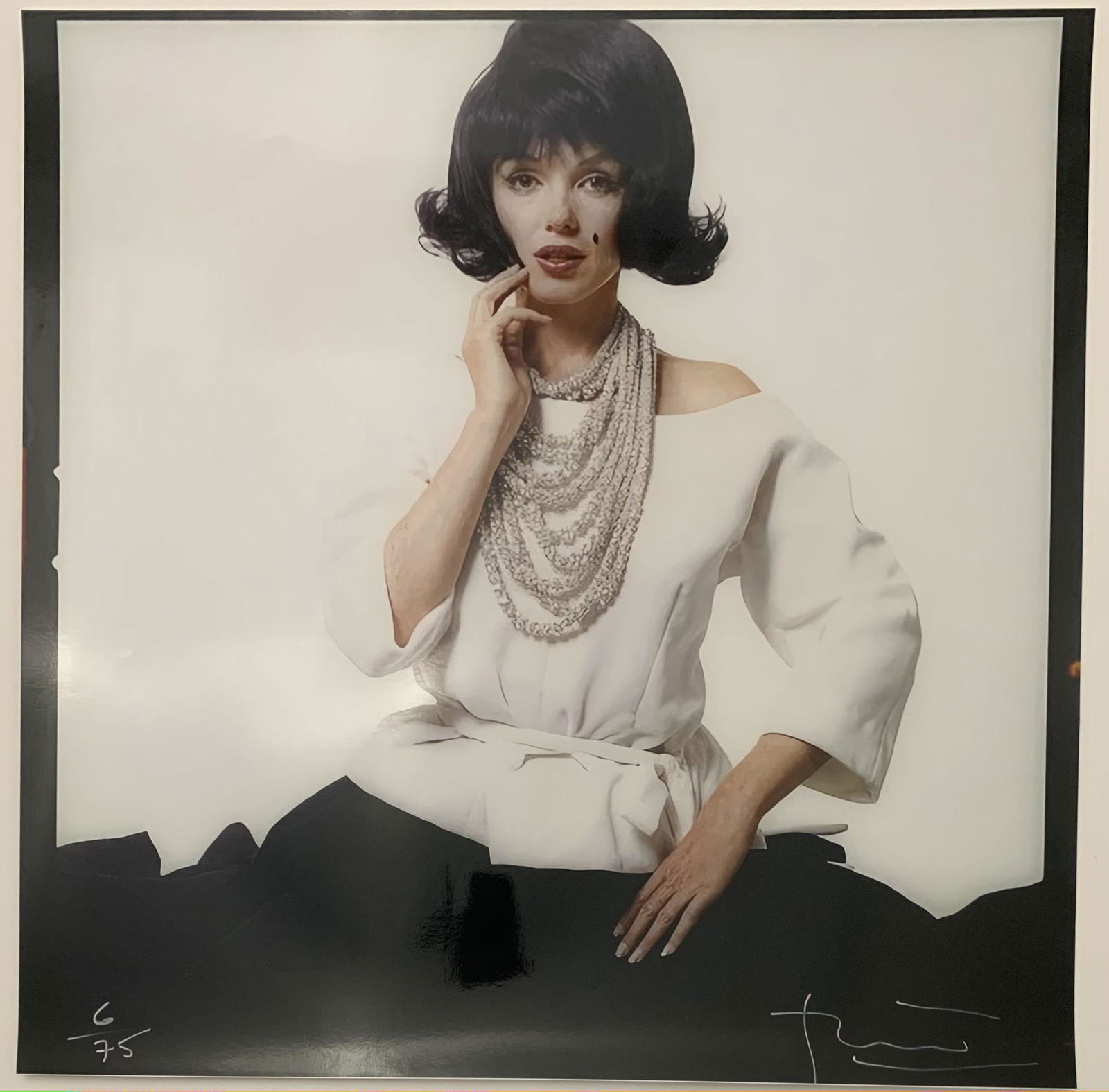 Marilyn Monroe Glossy Photograph: Marilyn Monroe Glossy Photograph. Measures 20 x 20 inches.