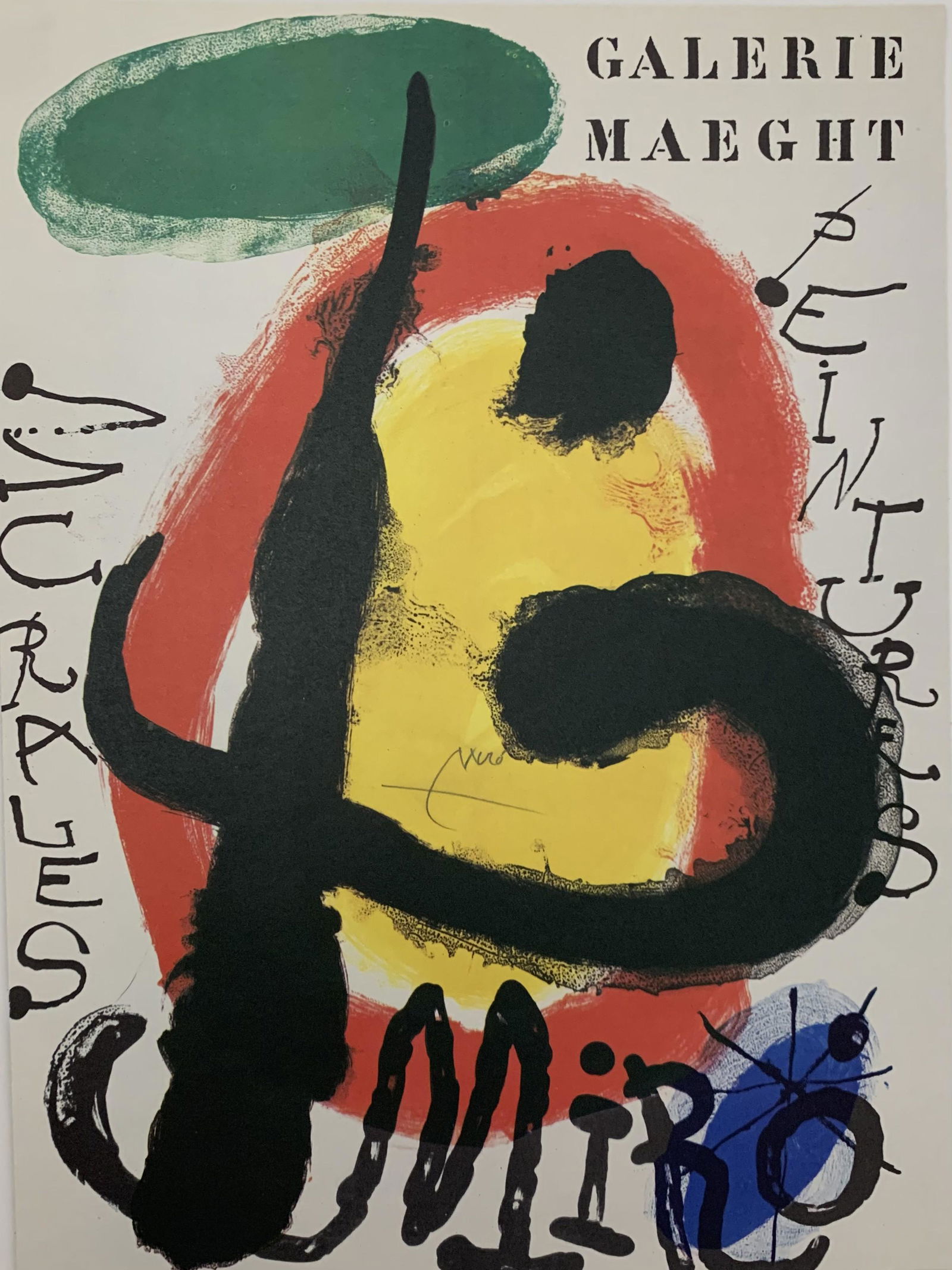 Joan Miro "Galerie Maeght" Colored Print on Paper (1 of 3)