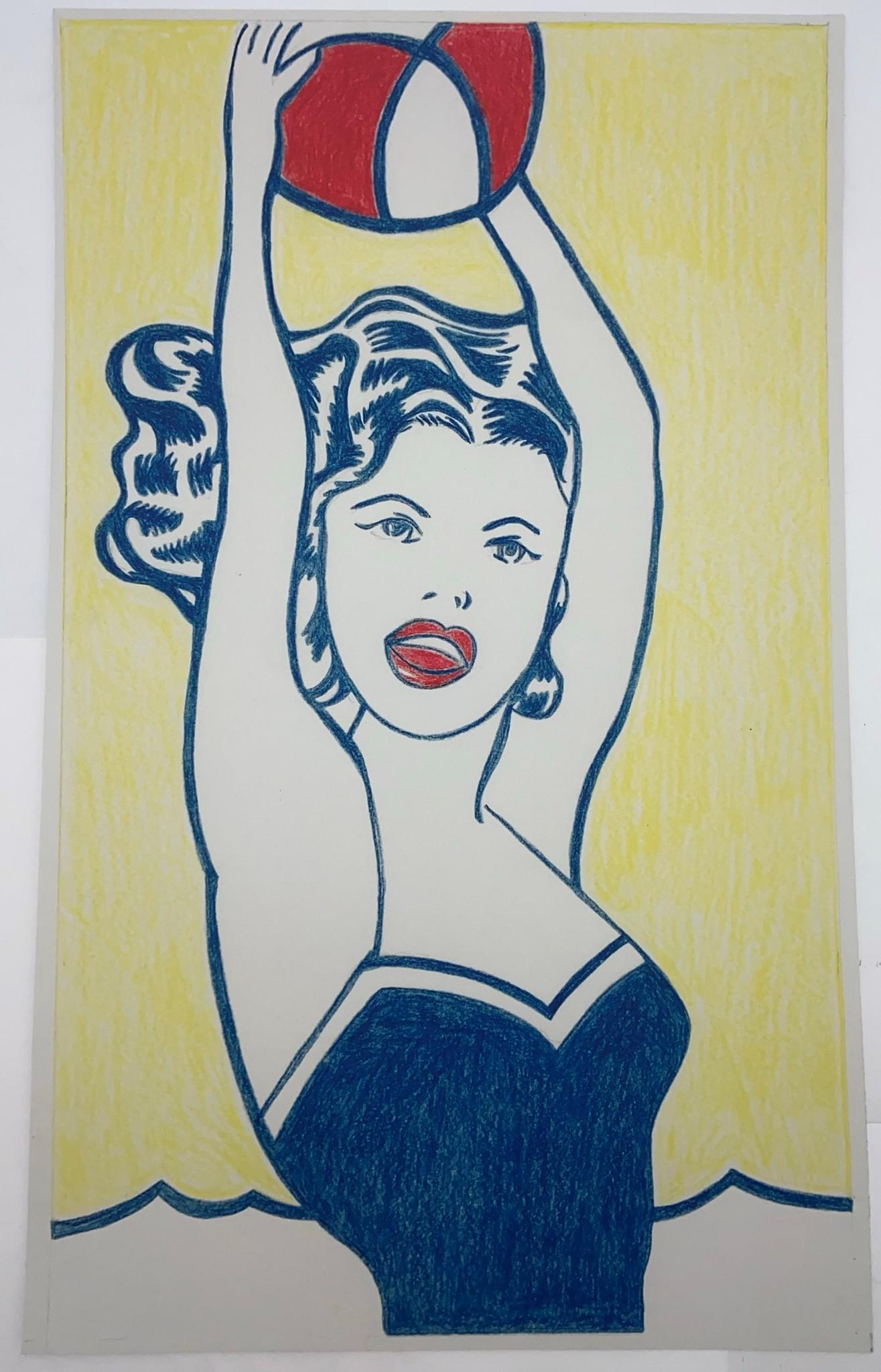 Elaine Sturtevant Colored Print (1 of 2)