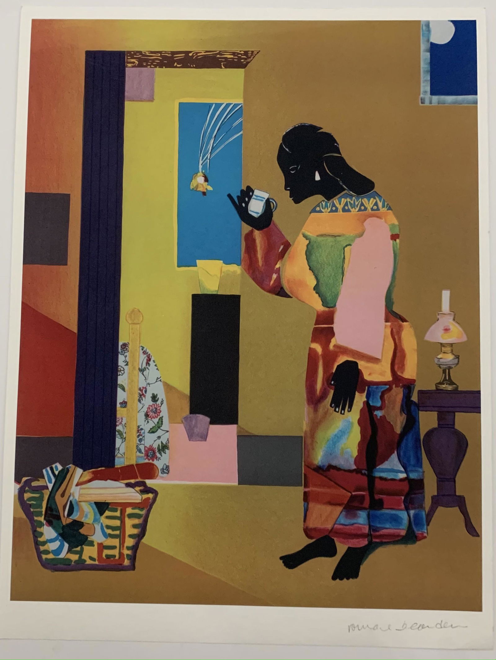 Romare Bearden Print on Wove Paper Hand Signed (1 of 3)
