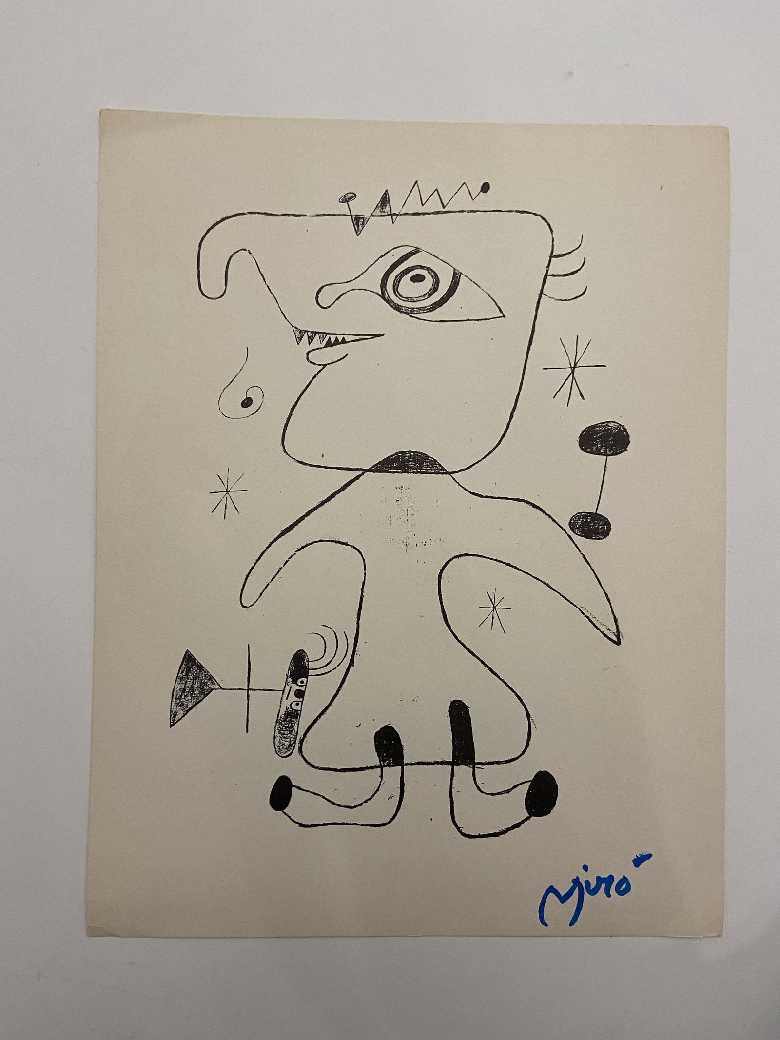 Joan Miro Lithograph Hand Signed (1 of 3)