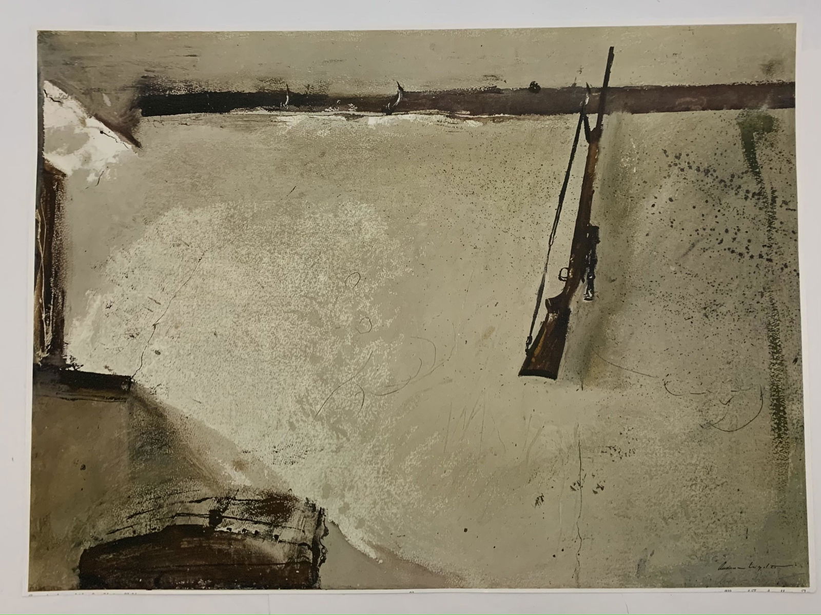 Andrew Wyeth Print in Colors Hand Signed (1 of 4)