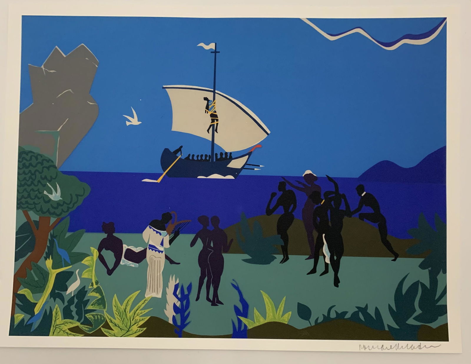 Romare Bearden Print on Wove Paper Hand Signed (1 of 3)