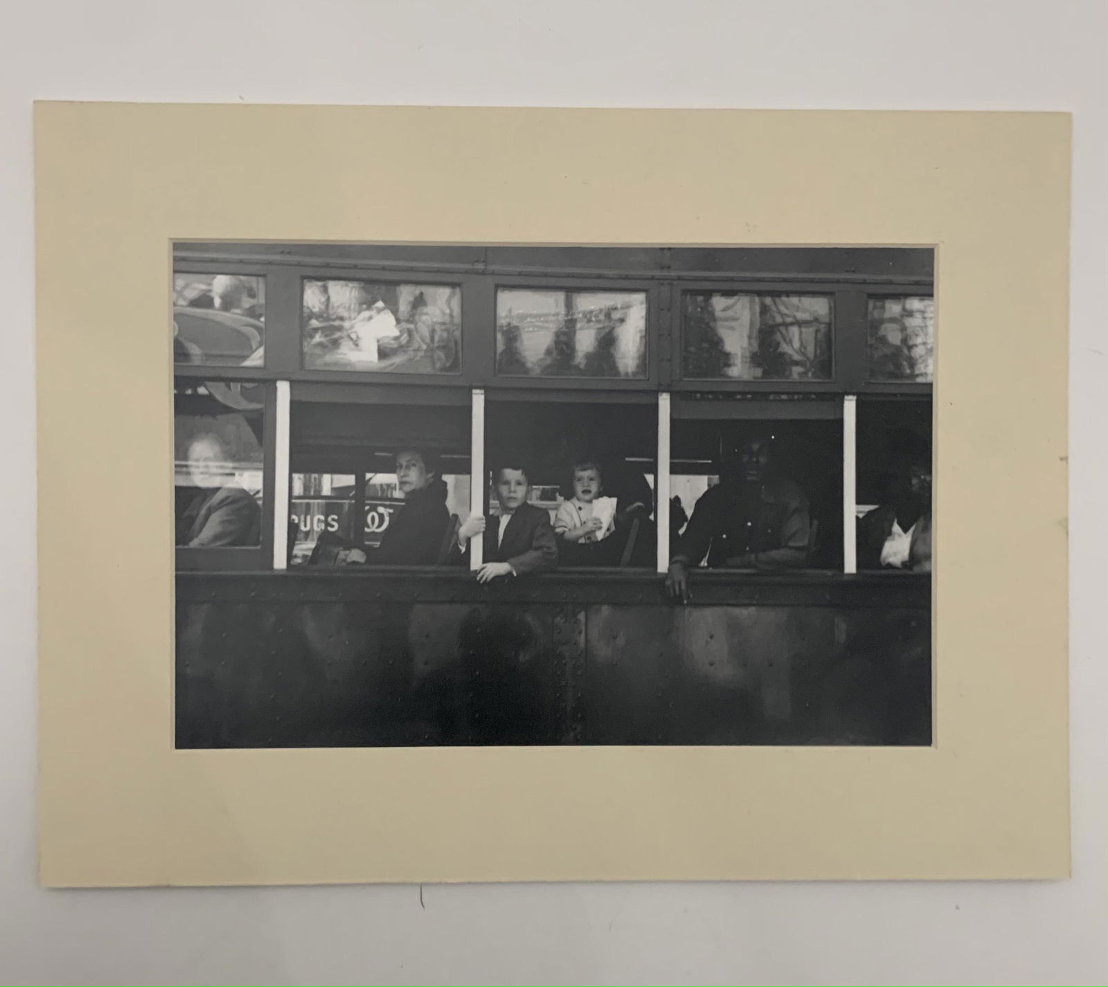 Robert Frank Black and White Print on Paper: Robert Frank Black and White Print on Paper Measures 8 x 12 inches