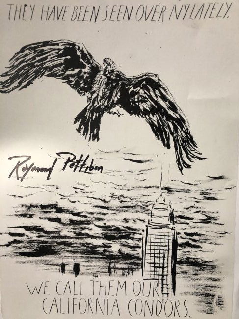 Raymond Pettibon (They Have Been Seen) Colored Print (1 of 1)