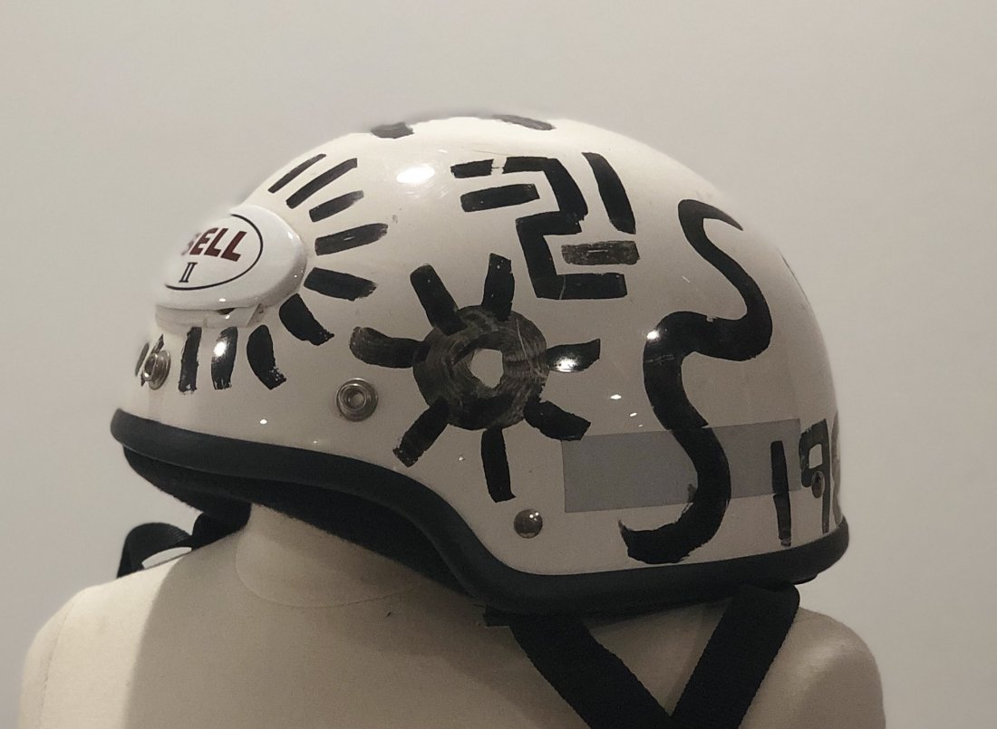 Attributed to Keith Haring Ink on Bell Helmet (1 of 6)