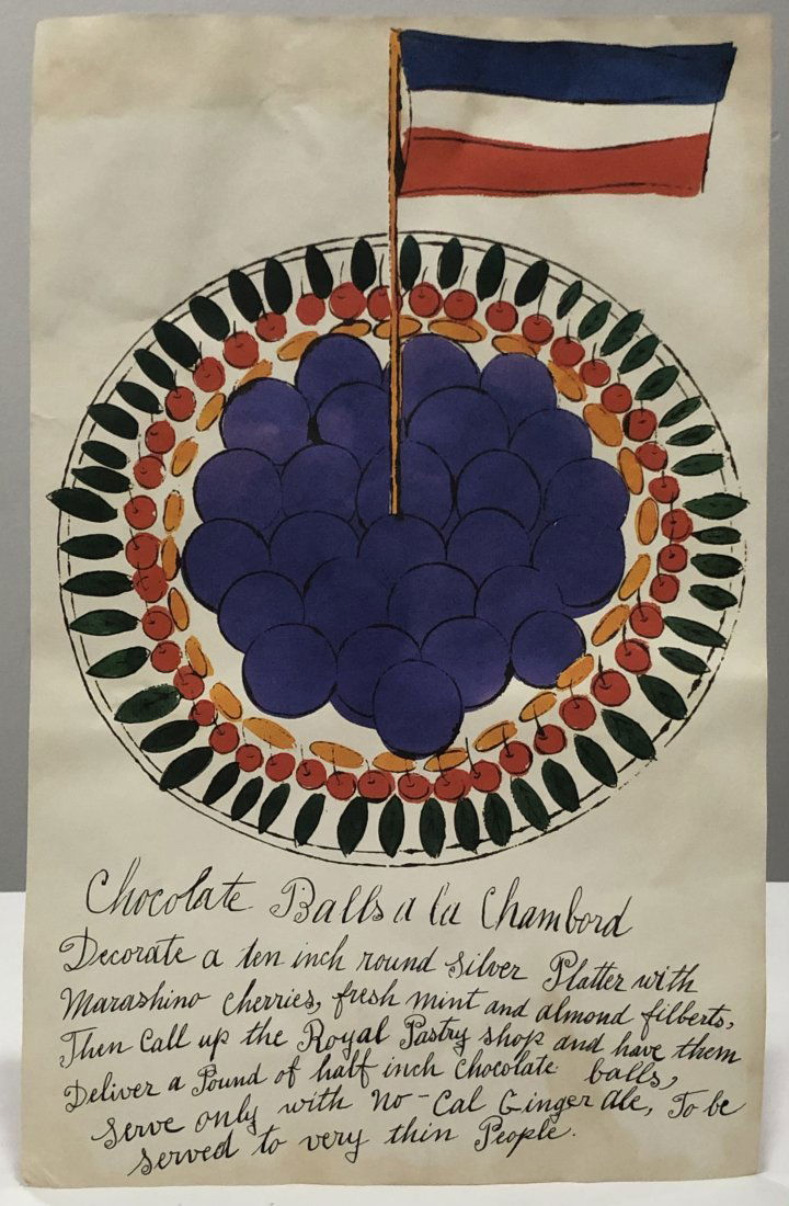 Andy Warhol (Chocolate) Estate Stamp Offset Lithograph: ANDY WARHOL (1928-1987) Chocolate Offset lithograph in colors 15 3/4" x 10" Stamped to verso "Authenticated - The Estate of Andy Warhol"