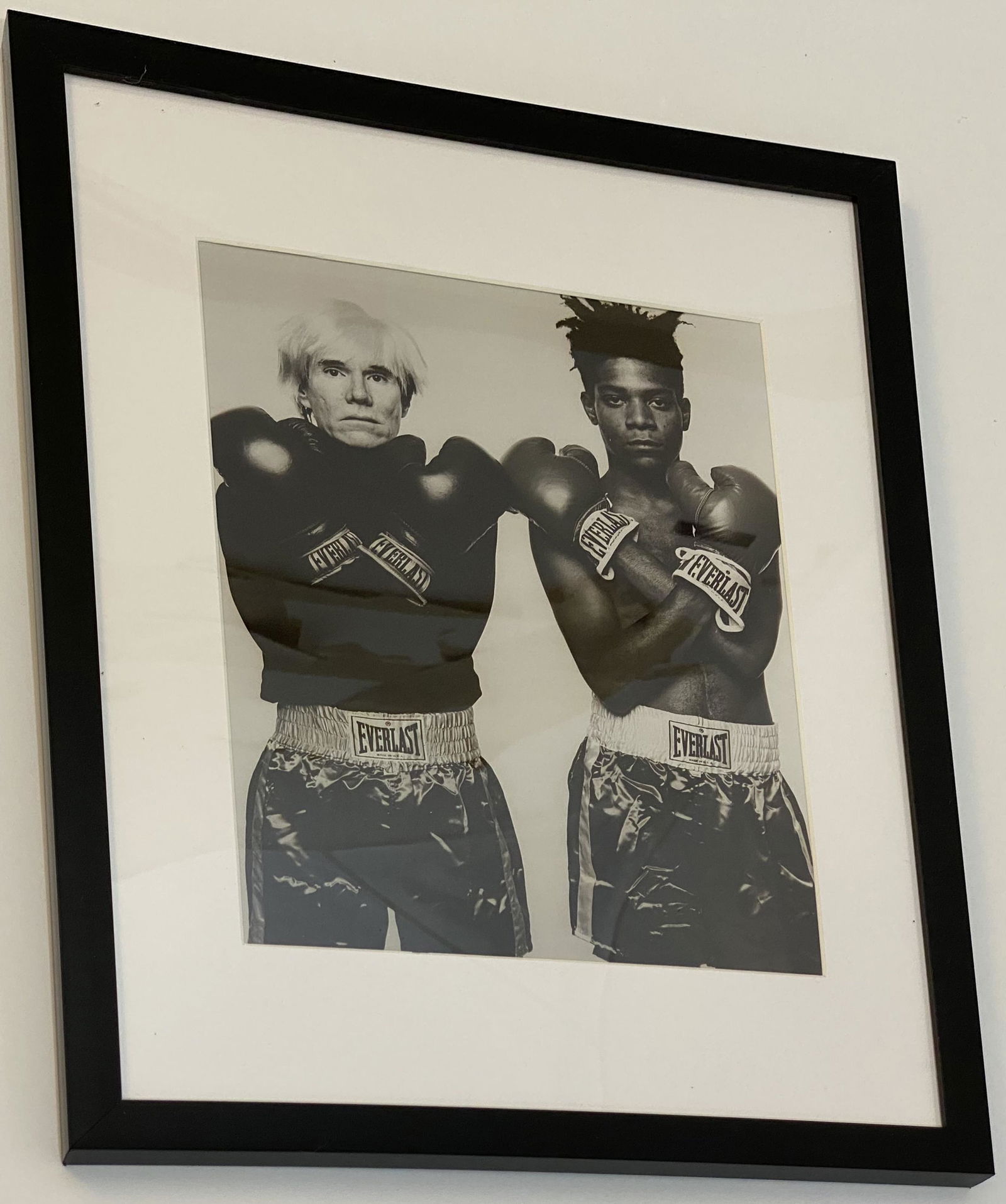 Michael Halsband (Warhol & Basquiat) Photograph: MICHAEL HALSBAND (B. 1956) Andy Warhol & Jean Michel Basquiat Photograph, printed later 9 1/2" x 7 1/2"