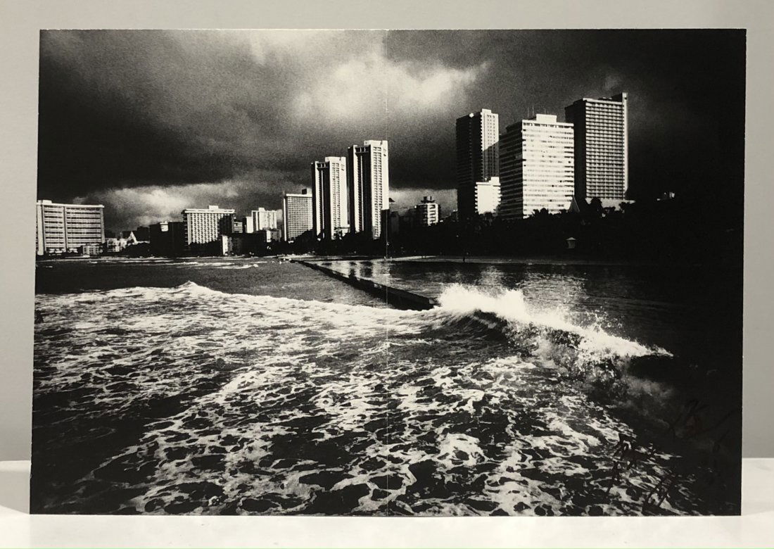 Daido Moriyama (Hawaii) Photo-Litho Hand Signed: DAIDO MORIYAMA (B. 1938) Hawaii Photo-litho mounted directly onto matboard Printed circa 2000's 11 5/8" x 17 1/4" Signed lower side in ink pen