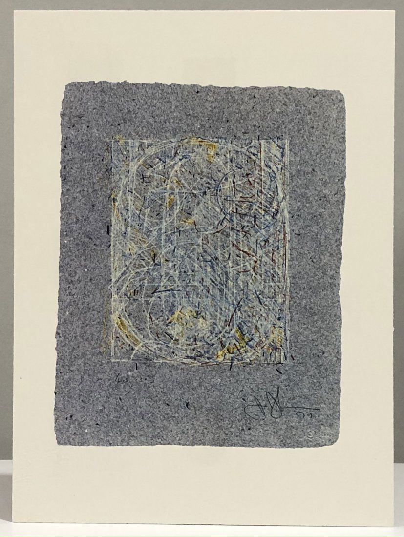 Jasper Johns (0 Through 9, 1977) Offset Lithograph: JASPER JOHNS (B. 1930) O Through 9, 1977 Offset lithograph in colors on smooth paper 12 1/2" x 9 1/2"