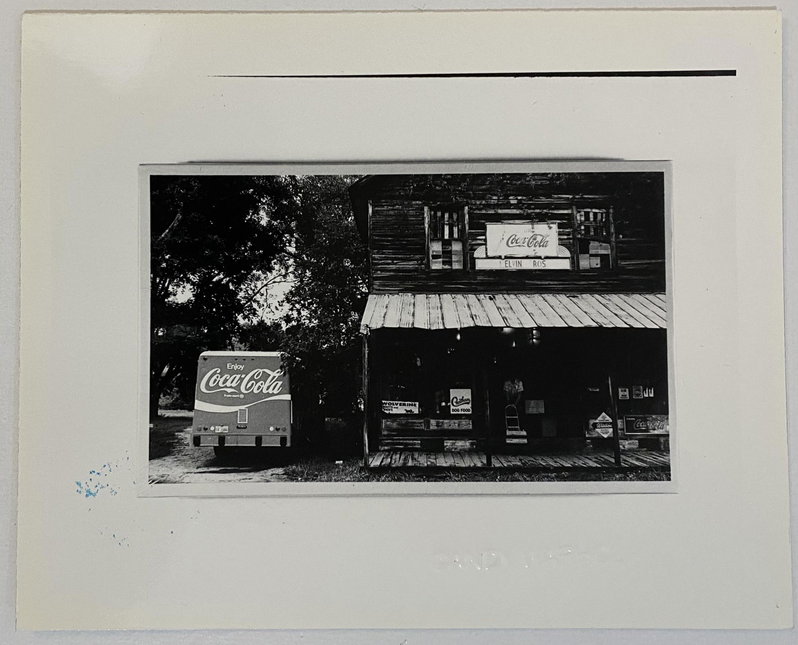 Andy Warhol (Coca Cola) Estate Stamped Photograph: ANDY WARHOL (1928-1987) Coca Cola Photograph 4" x 5" Embossed to lower right side Stamped to verso "Authenticated - The Estate of Andy Warhol"